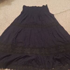 Elegant Black Lace Women's Skirt